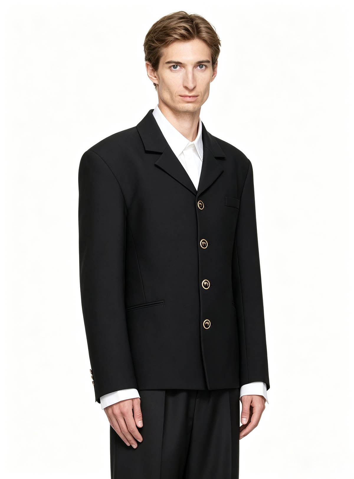 Haideyu tailored black formal suit ODM OEM custom design FOB menswear production