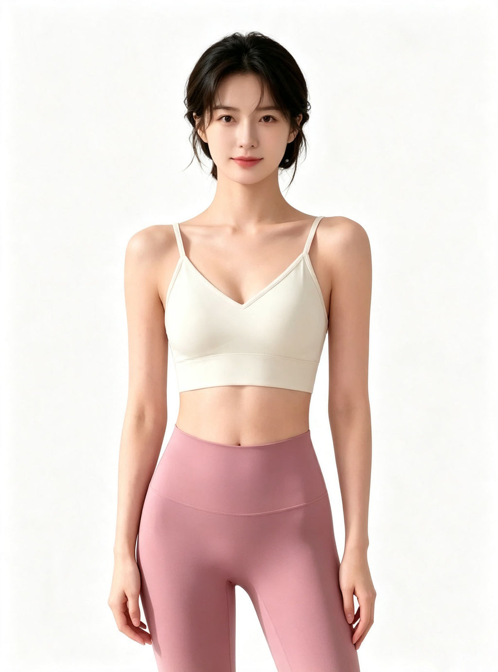 Haideyu Women Soft Support Sports Bra and High Waist Yoga Leggings Set, Breathable Stretch Fitness Outfit for Gym Training and Daily Active Wear