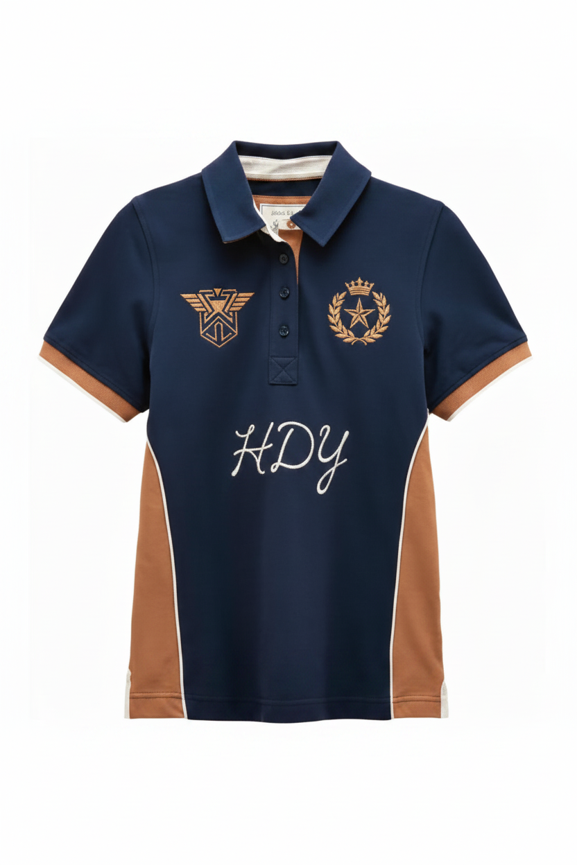 custom‑made manufacturing Business Casual Women Cotton Polo Shirt