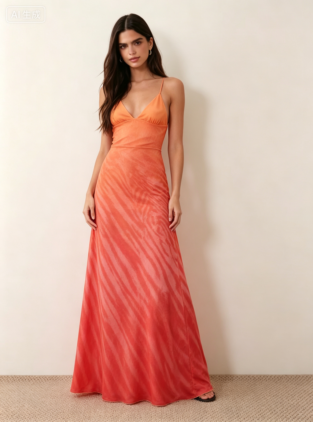 Hdfish Bodycon Gradient Maxi Dress Zebra Print Open Back Halter Custom Party Wear