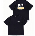 hdfish black streetwear t-shirt with gorilla graphic and "XLARGE" print, front and back view