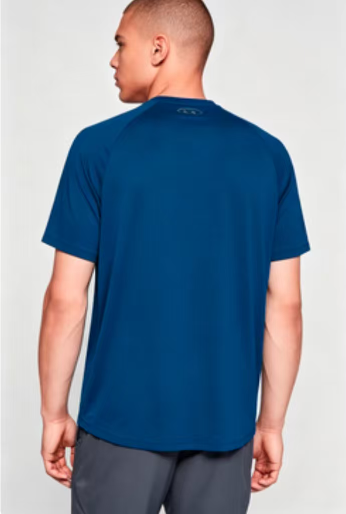 hdfish royal blue men's training t-shirt, lightweight raglan sleeve sports top