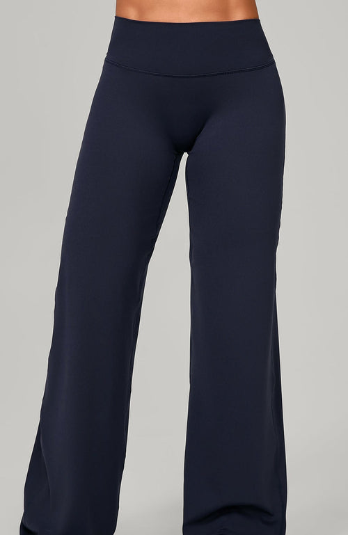 hdfish garnet red flared workout pants, highwaist flowy athletic tights for women 
​